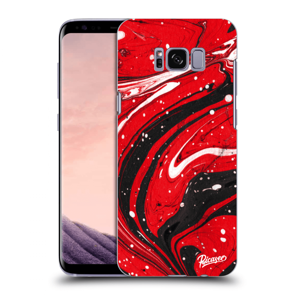 Picasee husă transparentă din silicon pentru Samsung Galaxy S8 G950F - Red black