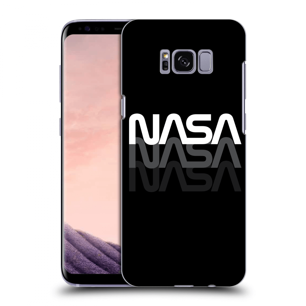 Picasee husă neagră din silicon pentru Samsung Galaxy S8 G950F - NASA Triple