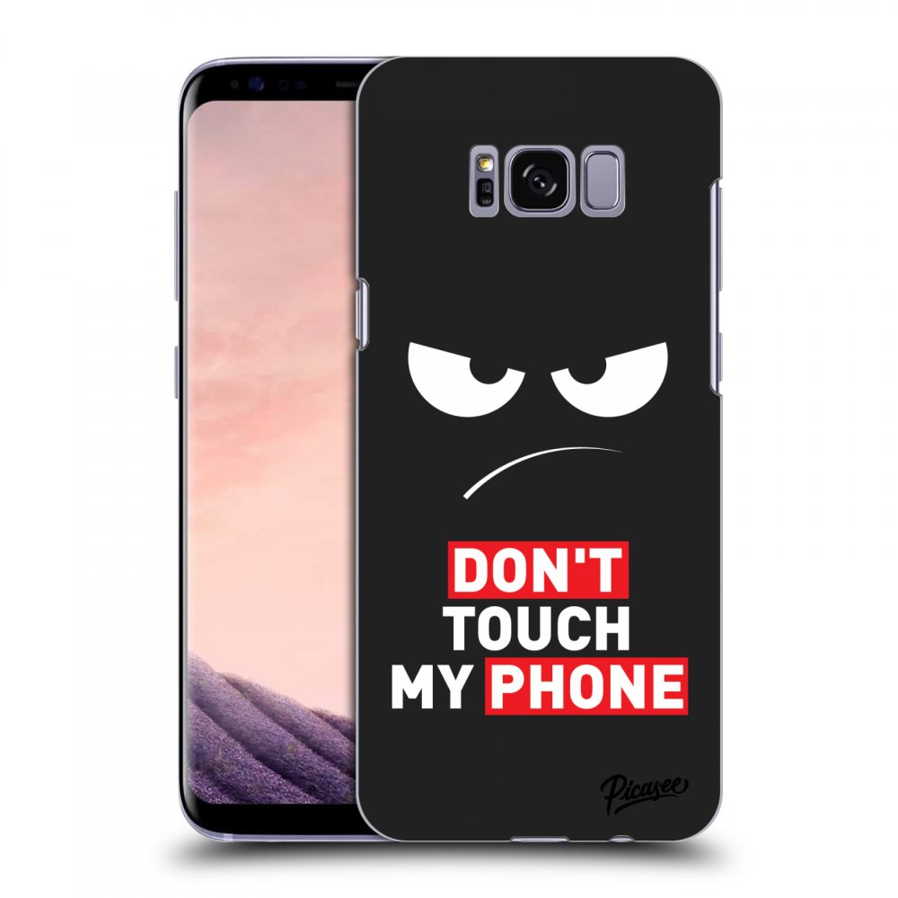 Picasee husă neagră din silicon pentru Samsung Galaxy S8 G950F - Angry Eyes - Transparent
