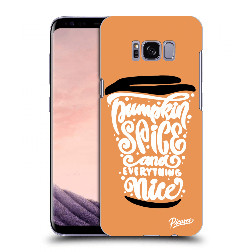 Picasee husă transparentă din silicon pentru Samsung Galaxy S8 G950F - Pumpkin coffee