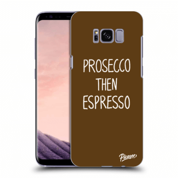 Picasee husă neagră din silicon pentru Samsung Galaxy S8 G950F - Prosecco then espresso