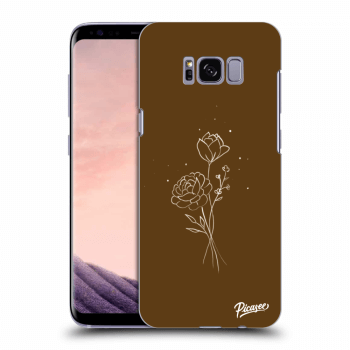 Husă pentru Samsung Galaxy S8 G950F - Brown flowers