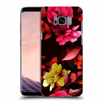 Picasee husă neagră din silicon pentru Samsung Galaxy S8 G950F - Dark Peonny