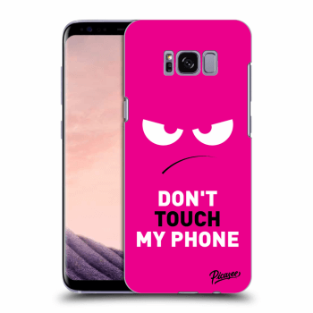 Picasee husă transparentă din silicon pentru Samsung Galaxy S8 G950F - Angry Eyes - Pink