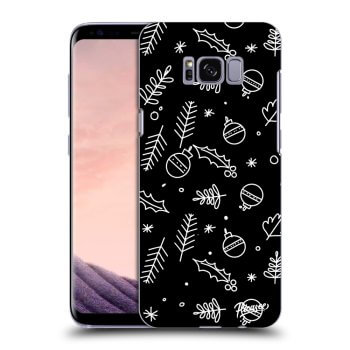 Picasee husă neagră din silicon pentru Samsung Galaxy S8 G950F - Mistletoe