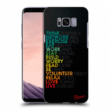 Picasee husă transparentă din silicon pentru Samsung Galaxy S8 G950F - Motto life