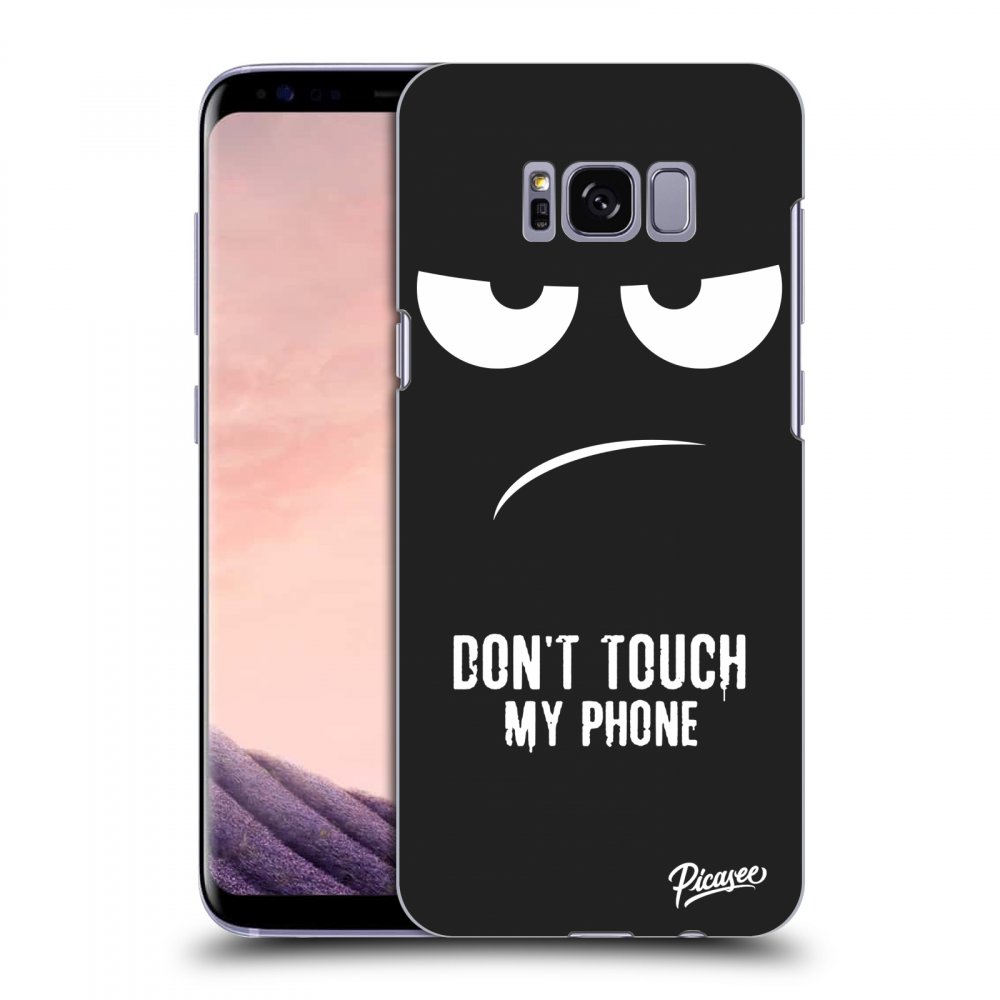 Picasee husă neagră din silicon pentru Samsung Galaxy S8 G950F - Don't Touch My Phone