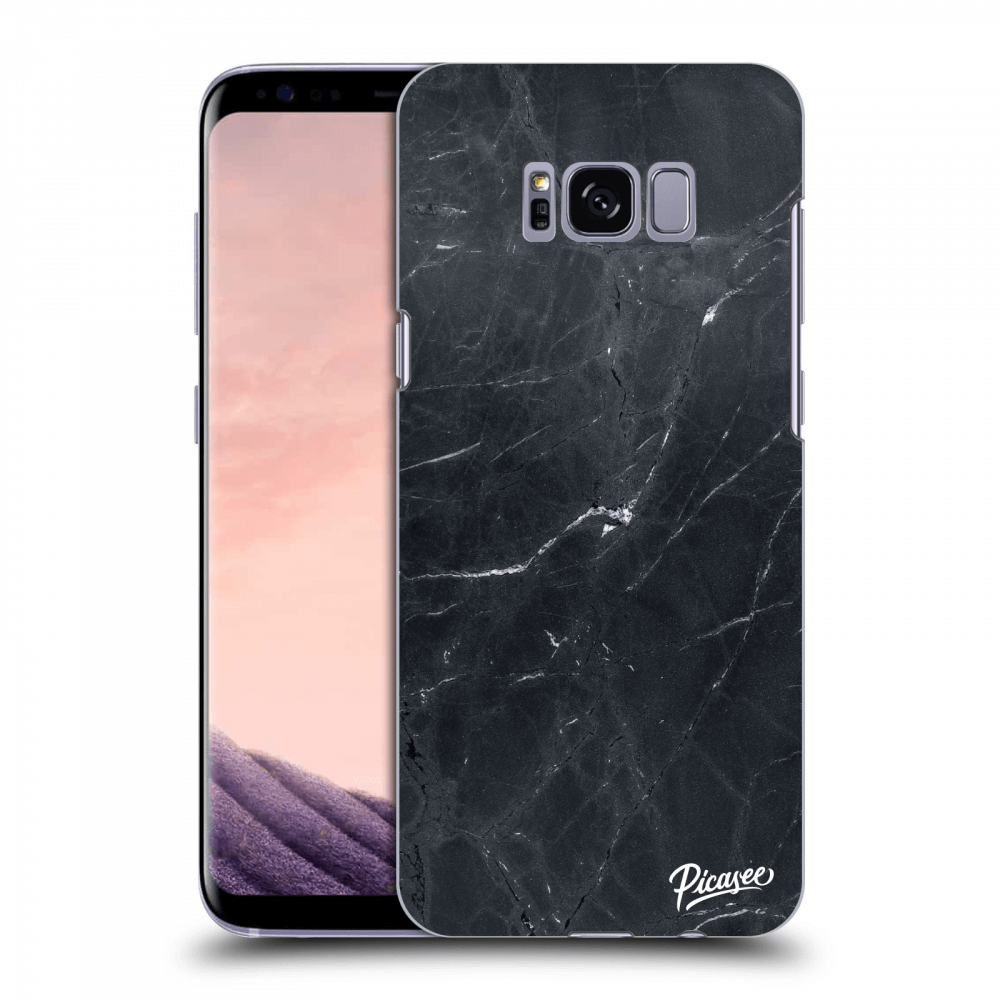 Picasee husă neagră din silicon pentru Samsung Galaxy S8 G950F - Black marble