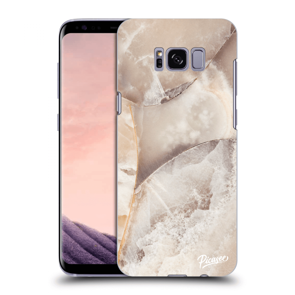 Picasee husă transparentă din silicon pentru Samsung Galaxy S8 G950F - Cream marble
