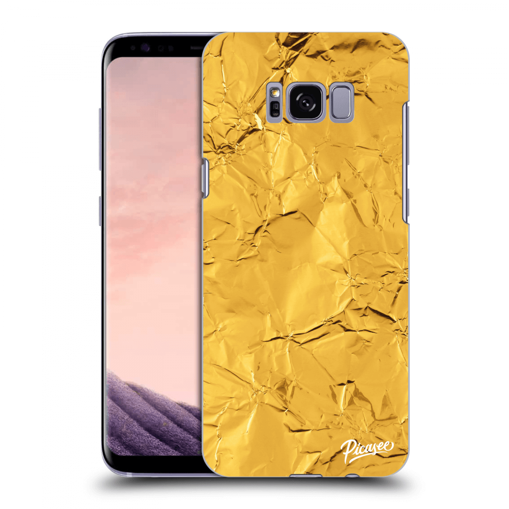 Picasee husă transparentă din silicon pentru Samsung Galaxy S8 G950F - Gold