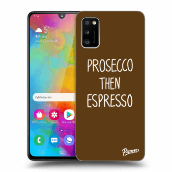 Picasee husă neagră din silicon pentru Samsung Galaxy A41 A415F - Prosecco then espresso