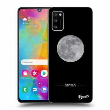 Picasee husă neagră din silicon pentru Samsung Galaxy A41 A415F - Moon Minimal