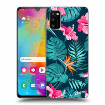 Husă pentru Samsung Galaxy A41 A415F - Pink Monstera