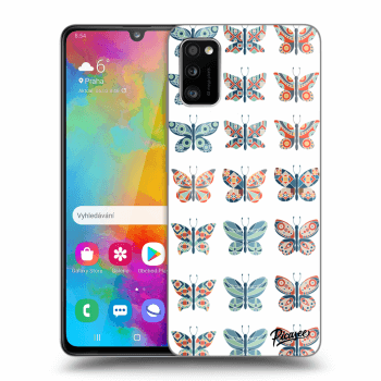 Picasee husă transparentă din silicon pentru Samsung Galaxy A41 A415F - Butterflies