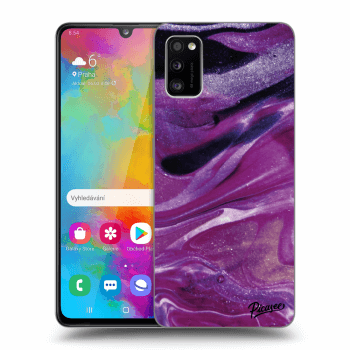 Husă pentru Samsung Galaxy A41 A415F - Purple glitter