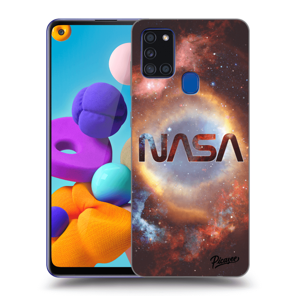 Picasee husă neagră din silicon pentru Samsung Galaxy A21s - Nebula