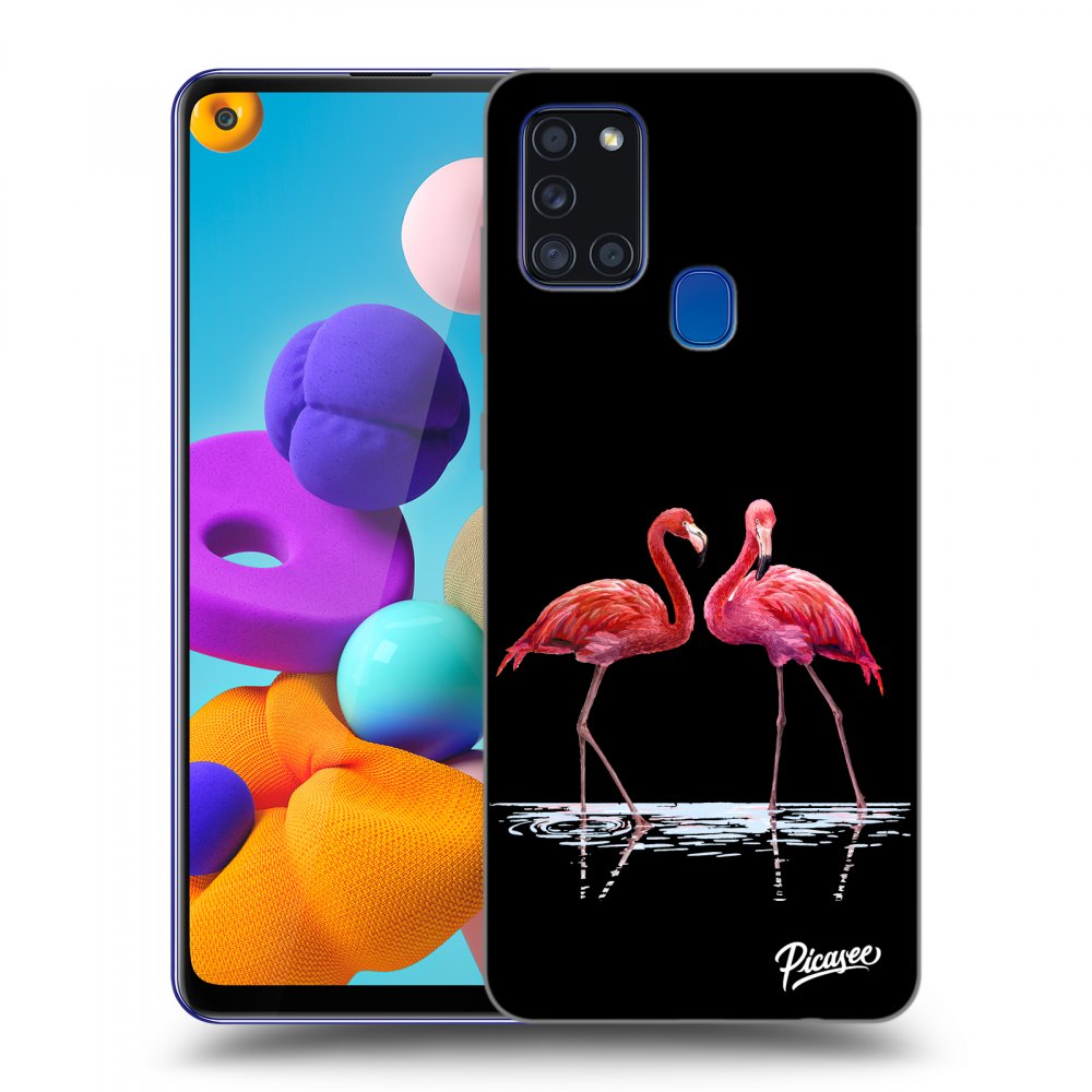 Picasee ULTIMATE CASE pentru Samsung Galaxy A21s - Flamingos couple