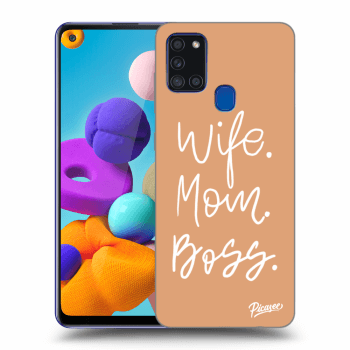 Husă pentru Samsung Galaxy A21s - Boss Mama