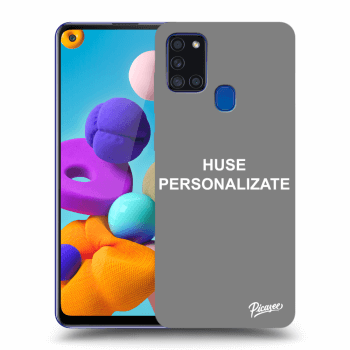 Picasee husă neagră din silicon pentru Samsung Galaxy A21s - Huse personalizate