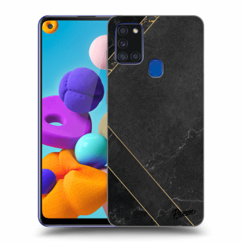 Husă pentru Samsung Galaxy A21s - Black tile