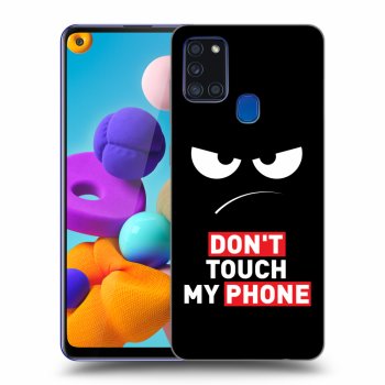 Picasee ULTIMATE CASE pentru Samsung Galaxy A21s - Angry Eyes - Transparent