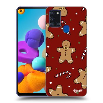 Picasee husă neagră din silicon pentru Samsung Galaxy A21s - Gingerbread 2