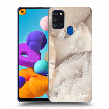 Husă pentru Samsung Galaxy A21s - Cream marble