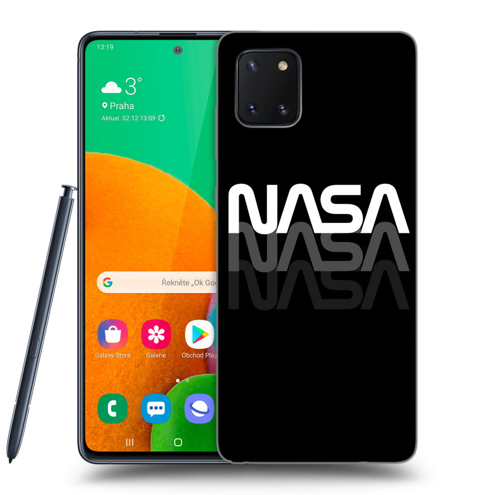 Picasee husă neagră din silicon pentru Samsung Galaxy Note 10 Lite N770F - NASA Triple