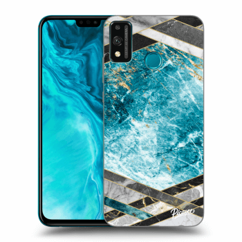 Husă pentru Honor 9X Lite - Blue geometry