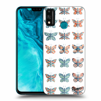 Picasee husă transparentă din silicon pentru Honor 9X Lite - Butterflies