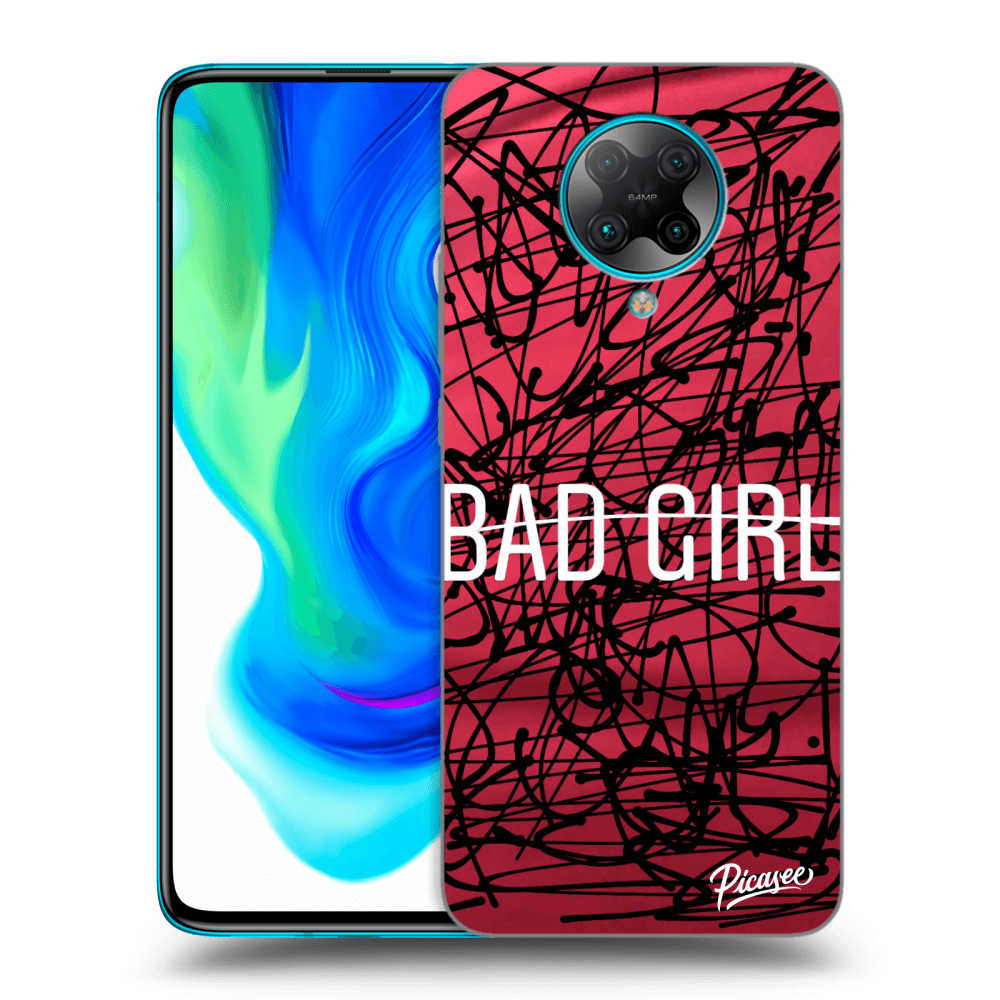 Picasee husă neagră din silicon pentru Xiaomi Poco F2 Pro - Bad girl