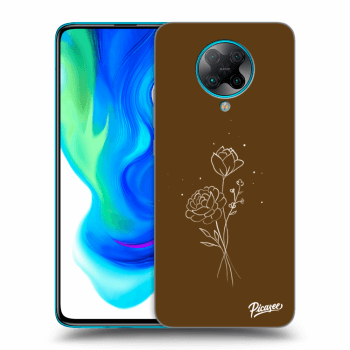 Husă pentru Xiaomi Poco F2 Pro - Brown flowers