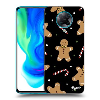 Picasee husă neagră din silicon pentru Xiaomi Poco F2 Pro - Gingerbread