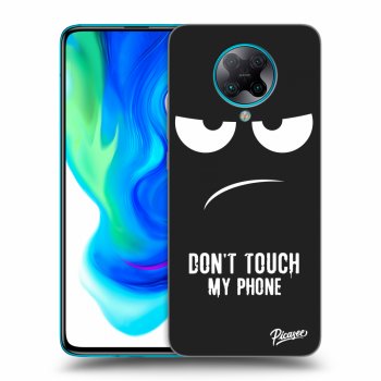 Picasee husă neagră din silicon pentru Xiaomi Poco F2 Pro - Don't Touch My Phone