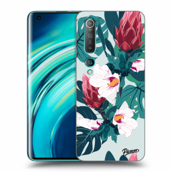 Picasee husă transparentă din silicon pentru Xiaomi Mi 10 - Rhododendron