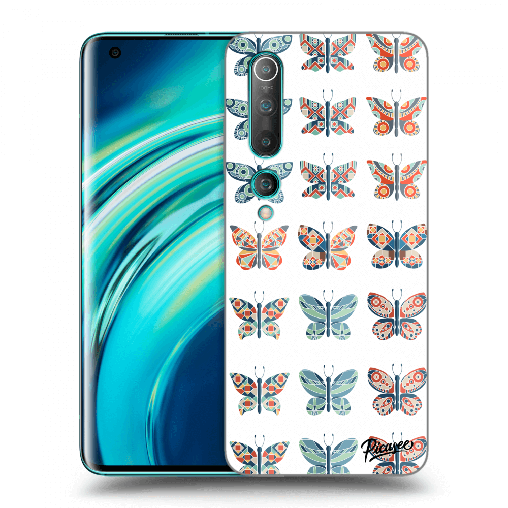 Picasee husă transparentă din silicon pentru Xiaomi Mi 10 - Butterflies