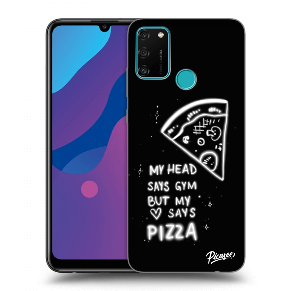 Picasee husă transparentă din silicon pentru Honor 9A - Pizza