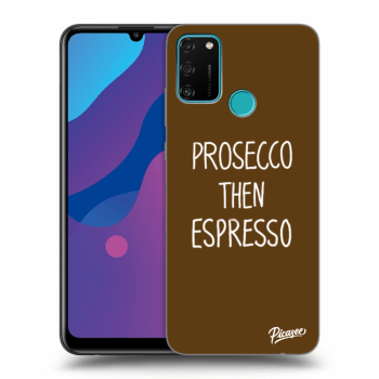 Picasee husă neagră din silicon pentru Honor 9A - Prosecco then espresso
