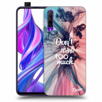Picasee husă neagră din silicon pentru Honor 9X Pro - Don't think TOO much