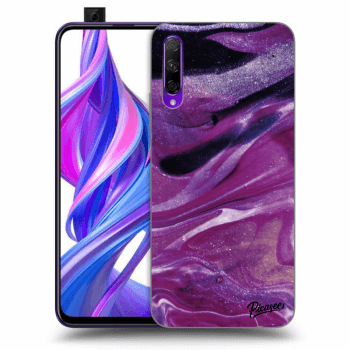 Husă pentru Honor 9X Pro - Purple glitter