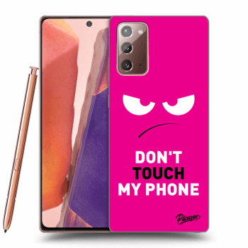 Picasee husă transparentă din silicon pentru Samsung Galaxy Note 20 - Angry Eyes - Pink