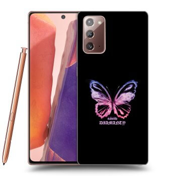 Picasee husă neagră din silicon pentru Samsung Galaxy Note 20 - Diamanty Purple
