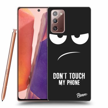 Picasee husă neagră din silicon pentru Samsung Galaxy Note 20 - Don't Touch My Phone