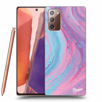 Husă pentru Samsung Galaxy Note 20 - Pink liquid