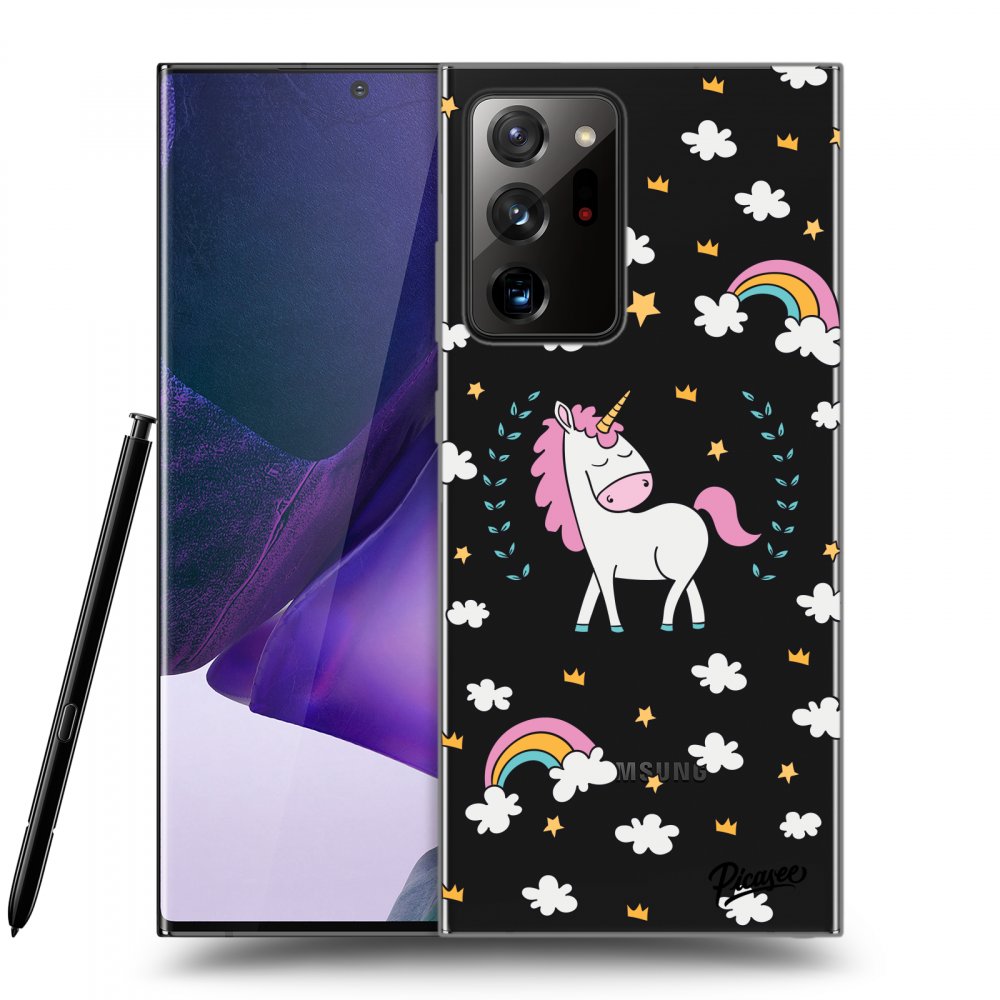 Picasee husă transparentă din silicon pentru Samsung Galaxy Note 20 Ultra - Unicorn star heaven