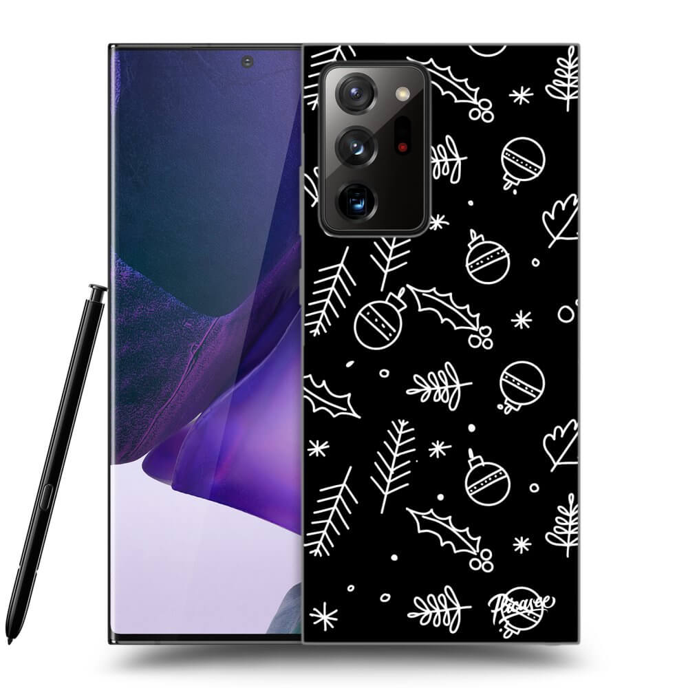 Picasee husă neagră din silicon pentru Samsung Galaxy Note 20 Ultra - Mistletoe