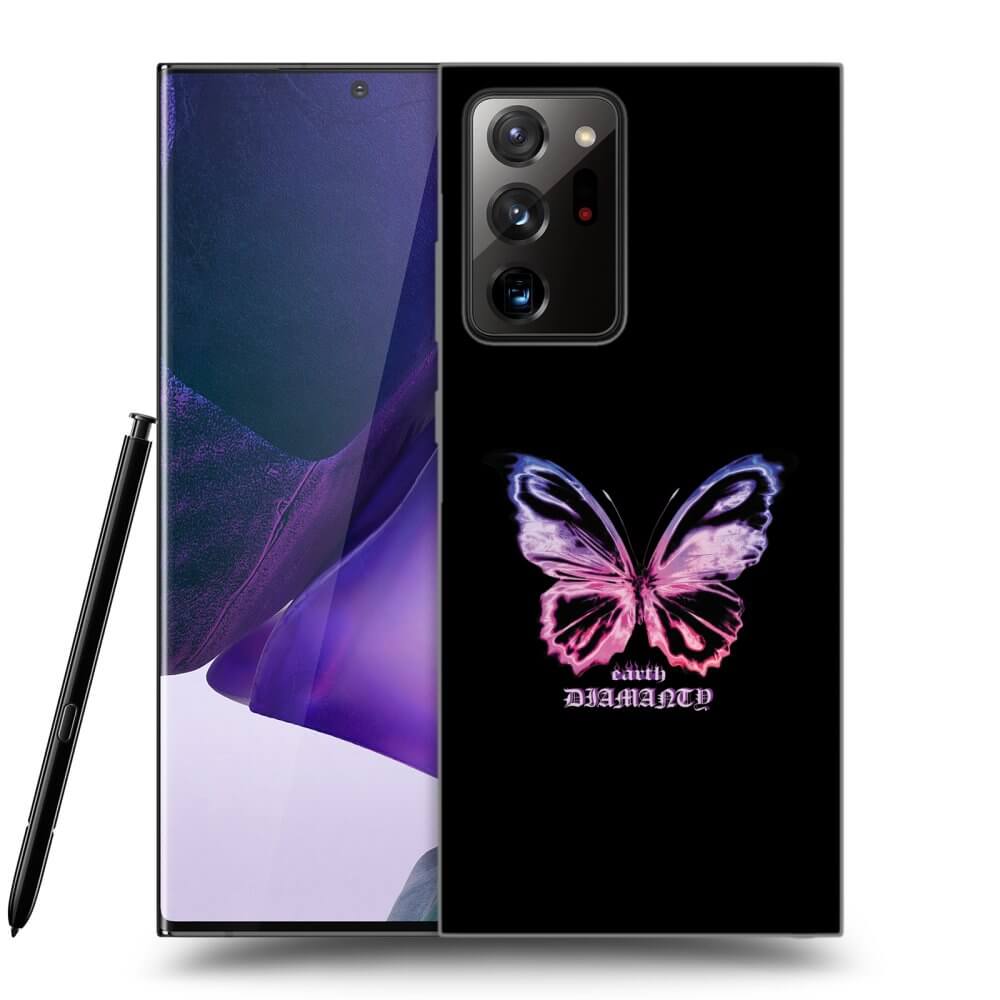 Picasee husă neagră din silicon pentru Samsung Galaxy Note 20 Ultra - Diamanty Purple