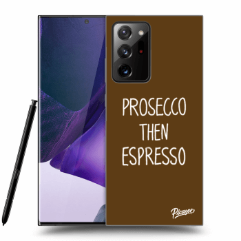Picasee husă transparentă din silicon pentru Samsung Galaxy Note 20 Ultra - Prosecco then espresso