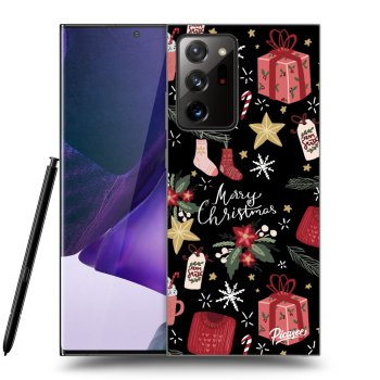 Picasee husă neagră din silicon pentru Samsung Galaxy Note 20 Ultra - Christmas