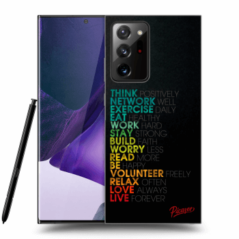 Picasee husă neagră din silicon pentru Samsung Galaxy Note 20 Ultra - Motto life